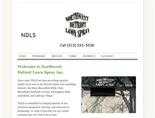 Tablet Screenshot of nwdetroitlawnspray.com